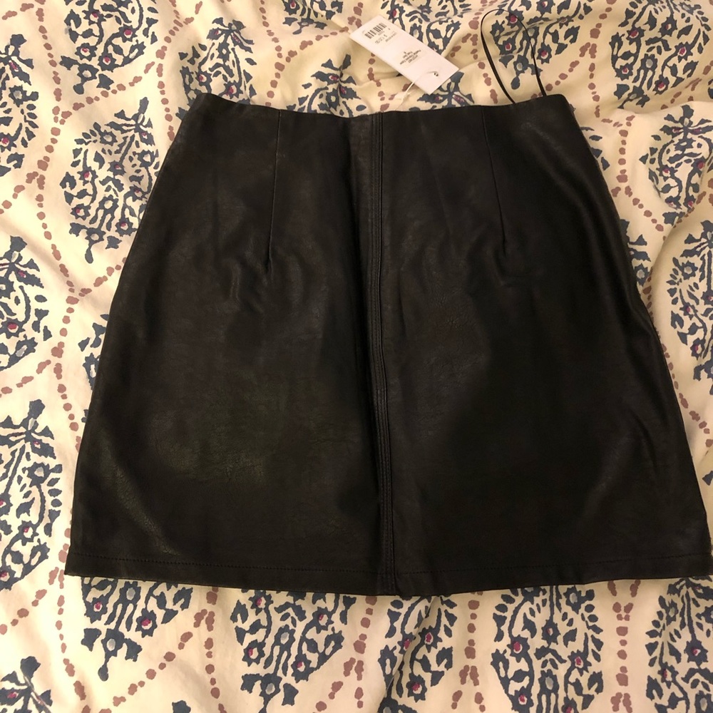 Vegan Leather Skirt